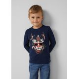 s.Oliver - T-Shirt - Met Lange Mouwen - Kerstprint - Zacht Katoen