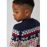 s.Oliver RED LABEL - Kersttrui - Donkerblauw/Grijs - Gebreide Truien