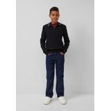 s.Oliver - Trui - Korte Rits - Lange Mouwen - Opstaande Kraag