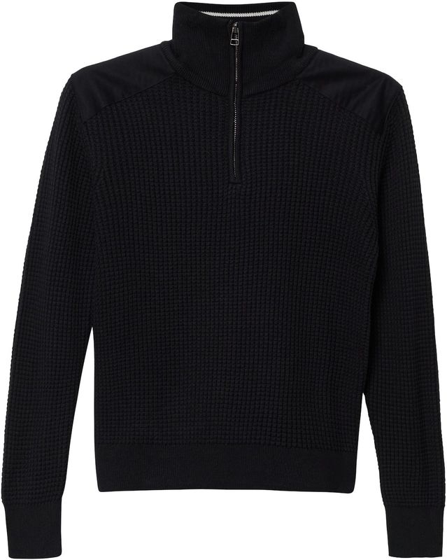 s.Oliver - Trui - Korte Rits - Lange Mouwen - Opstaande Kraag