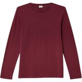 T-shirt - Katoen - Lange Mouwen - Normale Pasvorm - Geribde Ronde Hals