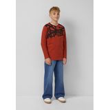 T-shirt - Lange Mouwen - Casual - Graffitiprint - Regular Fit - Katoen