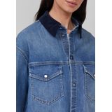 Blouse - Denim - Casual Overshirt - Met Zachte Corduroy Details