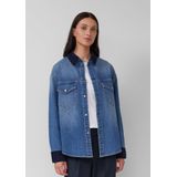 Blouse - Denim - Casual Overshirt - Met Zachte Corduroy Details