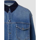 Blouse - Denim - Casual Overshirt - Met Zachte Corduroy Details
