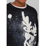 Sweatshirt - Kerstthema - Oversized Pasvorm - Zacht - Geborstelde Stof