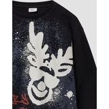 Sweatshirt - Kerstthema - Oversized Pasvorm - Zacht - Geborstelde Stof