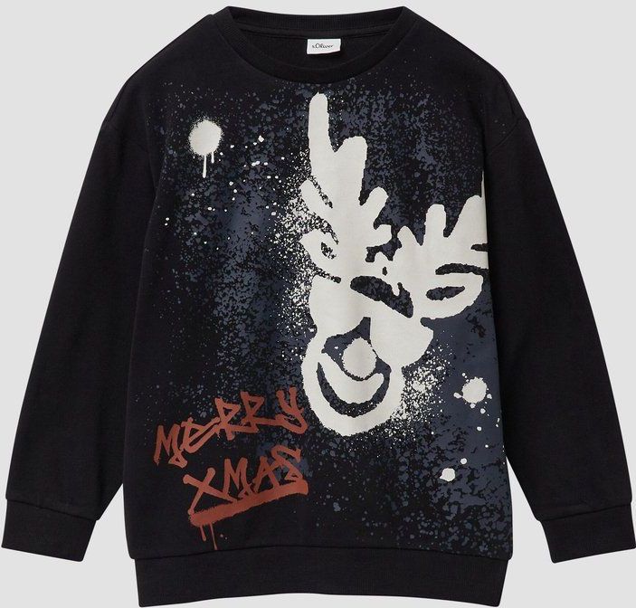 Sweatshirt - Kerstthema - Oversized Pasvorm - Zacht - Geborstelde Stof