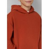 s.Oliver hoodie met backprint donker oranje