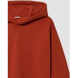 s.Oliver hoodie met backprint donker oranje