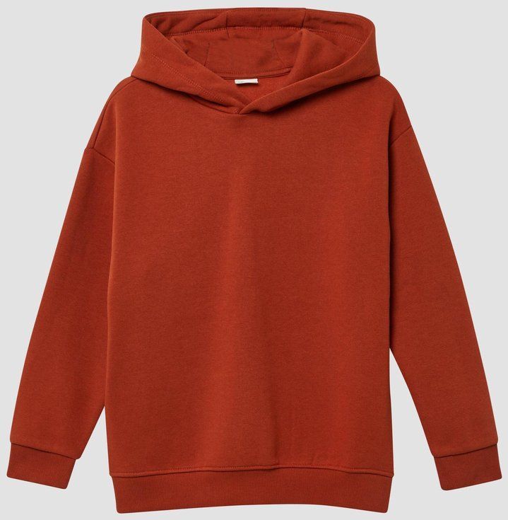 s.Oliver hoodie met backprint donker oranje