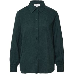 s.Oliver - Blouse - Donkergroen - Klassieke Blouse - Lange Mouw