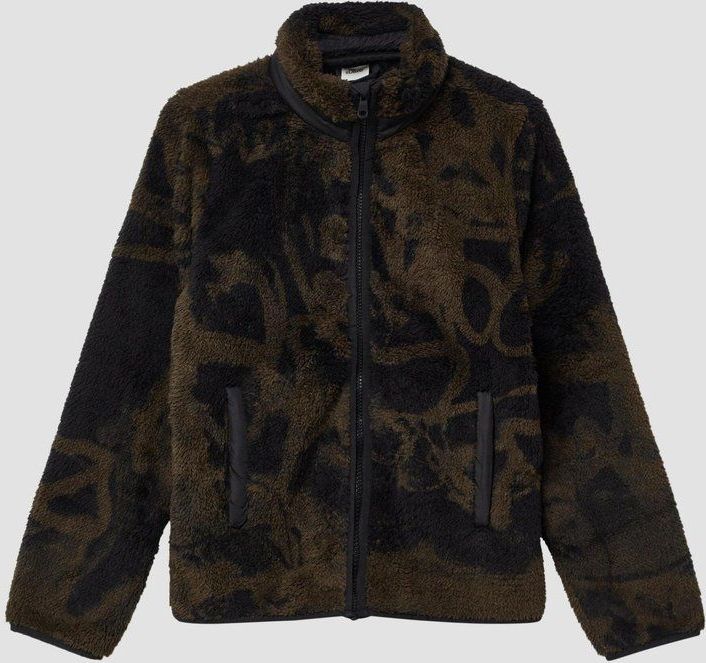 s.Oliver - Indoor-Jacke - Teddyjas - Zacht - Met All-over Print