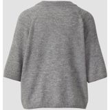 s.Oliver - Gebreide Trui - Grey Melange - Met Raglanmouwen