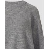 s.Oliver - Gebreide Trui - Grey Melange - Met Raglanmouwen