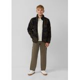 s.Oliver - T-Shirt - Katoenblend - Met Geribde Boorden - Normale Pasvorm