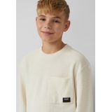 s.Oliver - T-Shirt - Katoenblend - Met Geribde Boorden - Normale Pasvorm