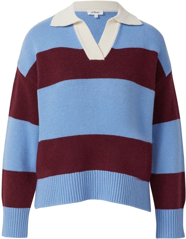 s.Oliver RED LABEL - Gebreide Pullover - Meerkleurig - Regular Fit - Viscosemix