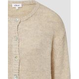 s.Oliver RED LABEL - Gebreid Jack - Regular Fit - Dames - Effen/Gestructureerd