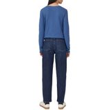 s.Oliver - Shirt - Koningsblauw - V-hals - Lange Mouw