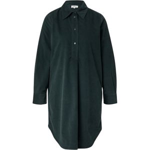 Jurk - Corduroy - Vloeiende Jurk - Relaxte Pasvorm - Praktische Zakken