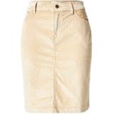 s.Oliver - Kokerrok - Lichtbeige - Gevoerde Zoom/Rand - 5-Pocket-Style