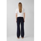 s.Oliver - Ribbroek - Katoenmix - Mid-rise - Normale Pasvorm - Rechte Pijpen