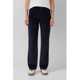 s.Oliver - Ribbroek - Katoenmix - Mid-rise - Normale Pasvorm - Rechte Pijpen