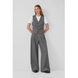 Gilet - Krijtstreepjes - Getailleerd Vest - Steekzakken - Knoopsluitingen