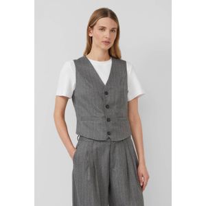 Gilet - Krijtstreepjes - Getailleerd Vest - Steekzakken - Knoopsluitingen