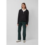 s.Oliver - Ribbroek - Katoenmix - Mid-rise - Normale Pasvorm - Rechte Pijpen