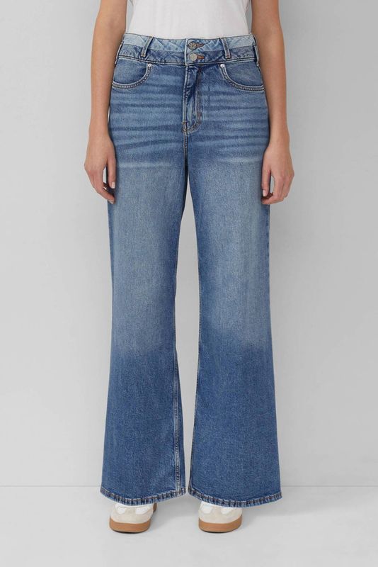 s.Oliver RED LABEL - SURI - Wide Leg Jeans - Mêlee - Katoenmix