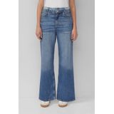 Wide leg jeans van katoenmix, model SURI'