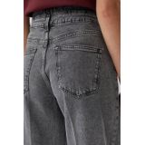 s.Oliver - High Waist Wide Leg Jeans - Grijs - Denim