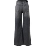 s.Oliver - High Waist Wide Leg Jeans - Grijs - Denim