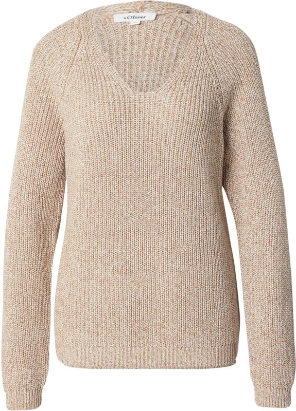 s.Oliver - Gebreide Trui - V-hals - Lange Mouwen
