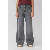 Wide leg jeans van katoenmix, model SURI'