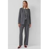 s.Oliver BLACK LABEL - Comfort Fit Broek - Gemêleerd - Interlock-Jersey - Wijde Pijpen