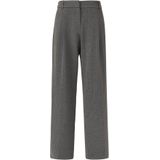s.Oliver BLACK LABEL - Comfort Fit Broek - Gemêleerd - Interlock-Jersey - Wijde Pijpen