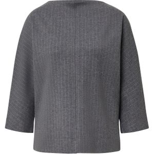 Overhemd - Gestreept - Relaxed Fit - 3/4 Vleermuismouwen - Viscosemix