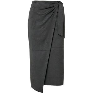 Rok - Imitatiesuède - Midirok - Hoog Uitgesneden Pasvorm