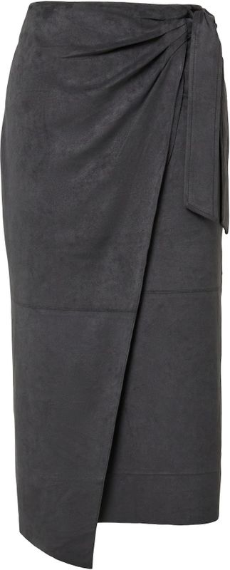 Rok - Imitatiesuède - Midirok - Hoog Uitgesneden Pasvorm