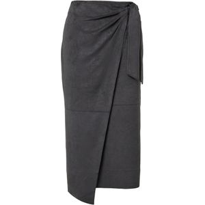 Rok - Imitatiesuède - Midirok - Hoog Uitgesneden Pasvorm