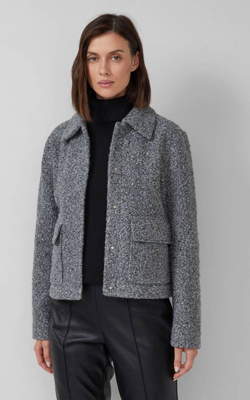 s.Oliver BLACK LABEL - Korte Blazer - Gemêleerd - Regular Fit