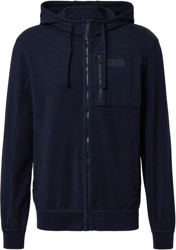 Sweatshirt Jas - Hoodie - Sportieve Stoffenmix - Met Capuchon - Casual Dagen