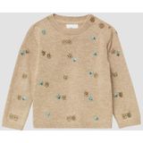 s.Oliver - Gebreide Trui - Uniseks - Zachte Katoenmix - Berenborduursel