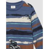 Sweater - Vrolijke All-over Print - Geribde Ronde Hals - Regular Fit