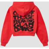 Sweatshirt - Geborstelde Hoodie - Oversized Pasvorm - Met Ronde Hals