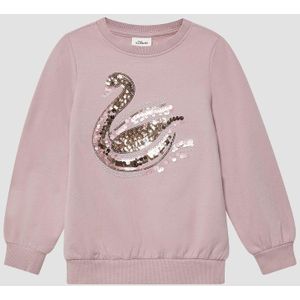Sweatshirt - Zacht - Met Paillettenprint - Ronde Hals