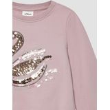 Sweatshirt - Zacht - Met Paillettenprint - Ronde Hals